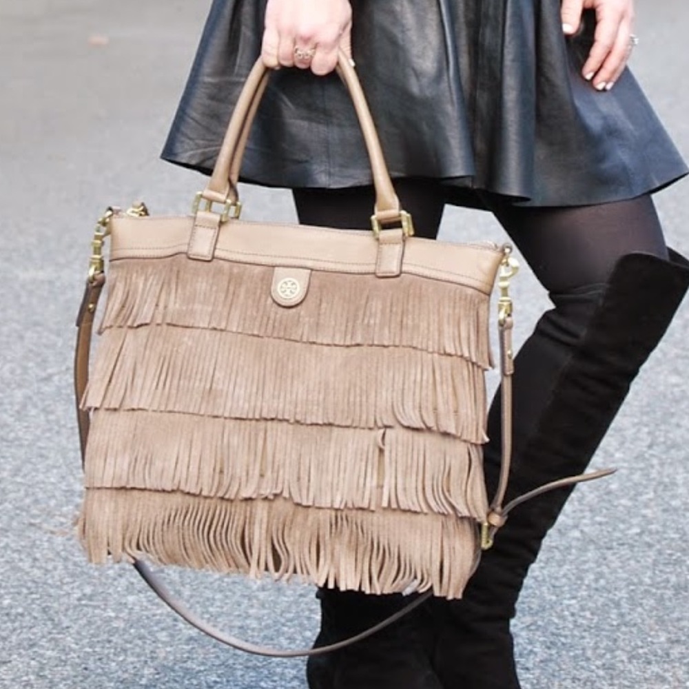Tory Burch large sued bag